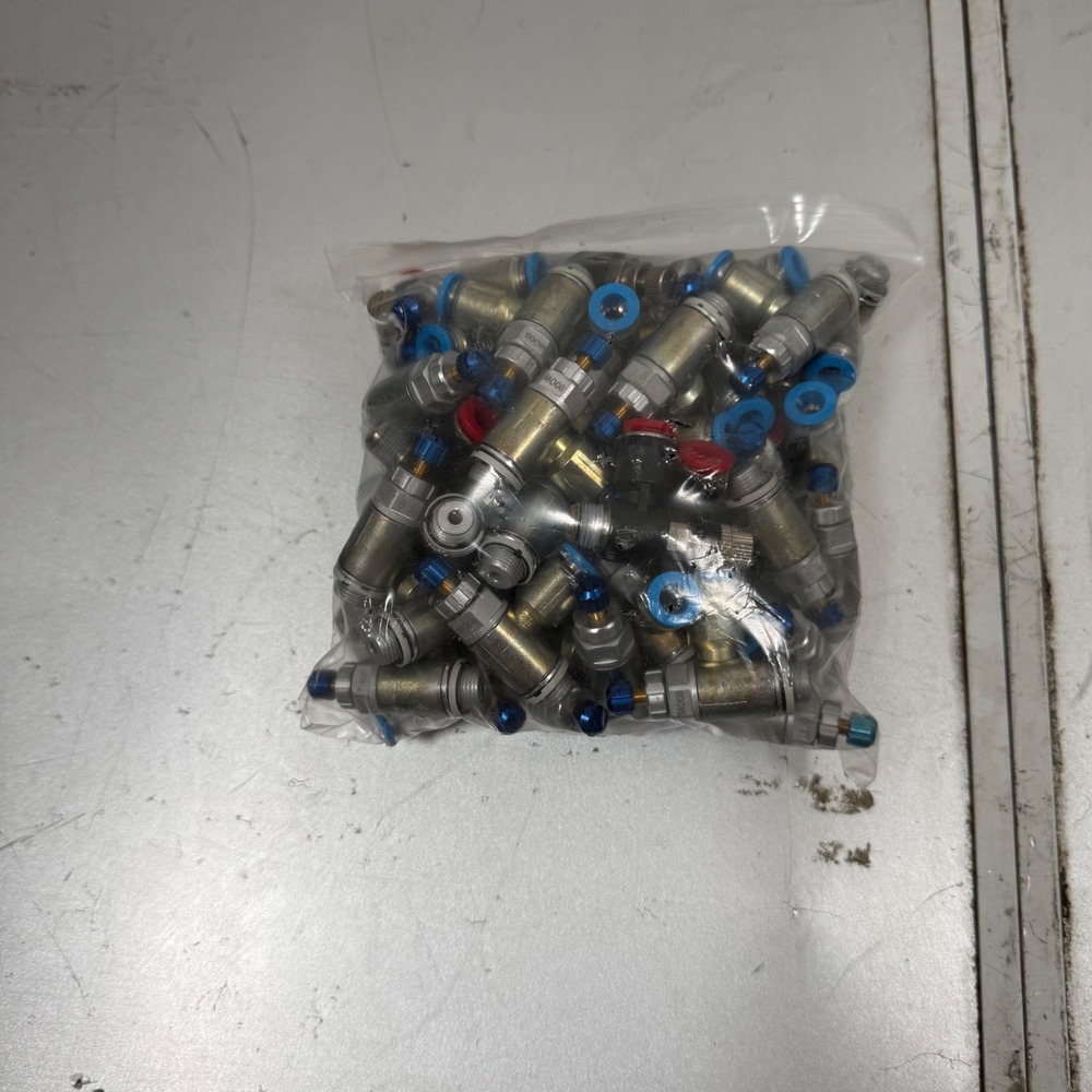 Festo M008 Pneumatic Flow‎ Control Valves Bulk Lot 6mm Push Connect Fittings